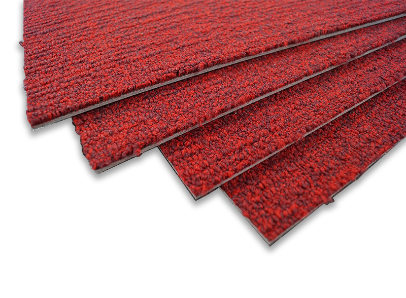  high-traffic-carpet-tiles product-details Colour-Plank-Red-Hi-Traffic-SDN-Pile-Rich-Textured-Red-With-Black-Fleck-model-cpt-1294RED_CARPET-_TILE_PLANK_CLOSE_UP_WS