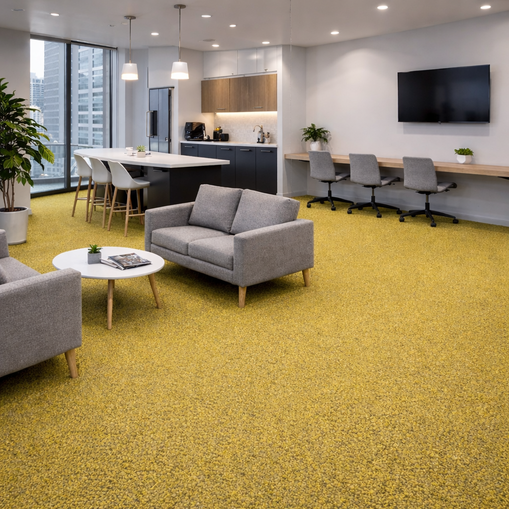  clearance-lines-and-weekly-specials-video product-details Parking-20-Yellow-Green-Carpet-Tile-50cm-x-50cm-148-square-metres-available-model-1902Mockup-1-96070