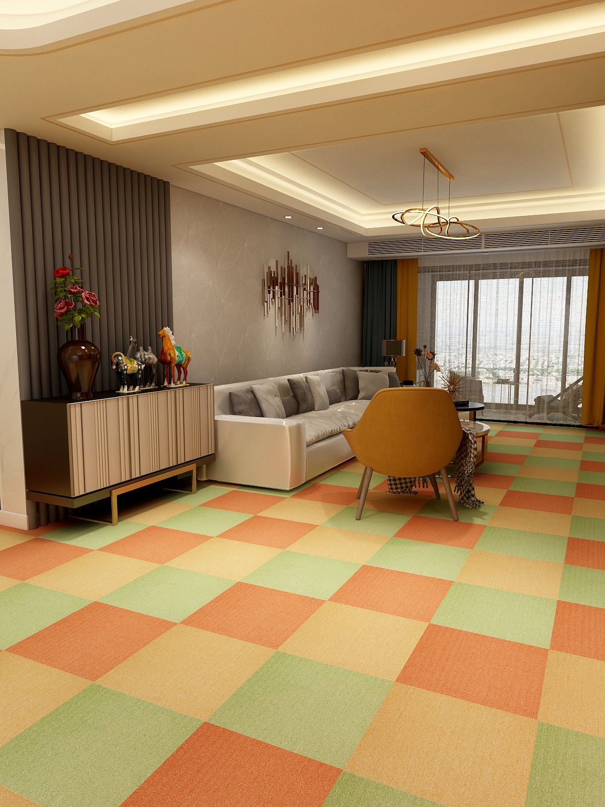  pure-colour-carpet-tiles product-details magic-cube-008-green-50x50cm-model-fct-1951Magic-Cube-300-layout-3