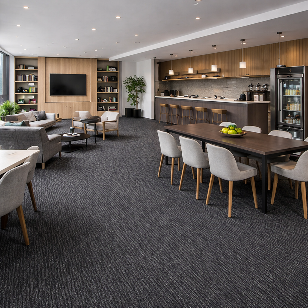  clearance-lines-and-weekly-specials-video product-details Chino-002-Charcoal-50cm-x-50cm-Carpet-Tiles-model-1993Mockup-2