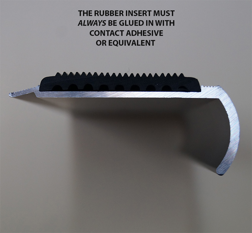  stair-nosing product-details ANODISED-ALUMINIUM-BULLNOSE-STAIR-NOSING-50mm-BLACK-RUBBER-INSERT-3.66M-LENGTH-model-sn-937BLACK-MUST-GLUE-INSERT-WS